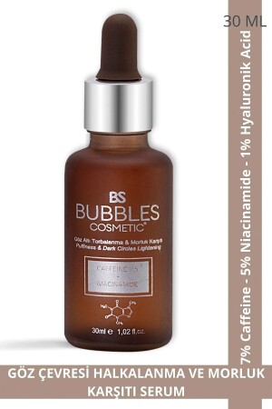 Anti-Puffing and Dark Circles Brightening Caffeine Under-Eye Serum 30 Ml. (CAFFEINE 5% NIACINAMIDE) BS6005 - bs bubbles cosmetic
