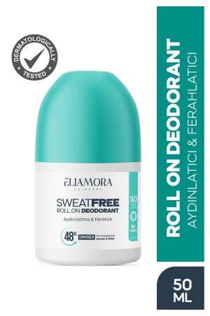 Anti-Sweat and Odor Roll-on Whitening Effect Vegan Content 50 Ml - Eliamora