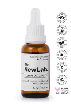 Anti-Under Eye Bagging and Dark Circles, Eye Contour Brightening Serum 30 ml (CAFFEİNE 5% GREEN TEA) NL03 - The NewLab