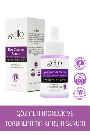 Anti-Under Eye Bags and Dark Circles Serum (Caffeine 6% + Hyaluronic Acid) - Gello