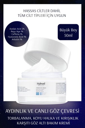 Anti-Wrinkle, Under-Eye Care Cream for Eye Contour, Under-Eye Bags and Dark Circles Care 50ml 128. 08. 05 - Hylovel