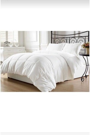 Antibacterial Double Duvet Pillow Set 2 Pillows 1 Double Quilt 195 X 215 Cm Honeycomb blue - AYHOME