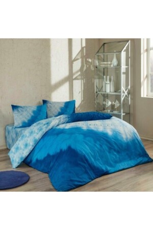 Antibacterial Single Ranforce Duvet Cover Set Horizon Blue HM0120 - Taç