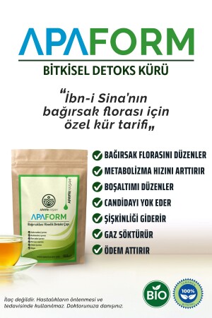 Apaform and Herbal Detox Form Tea to Help Lose Weight (1 Monthly) - ApAyrı Yaşam