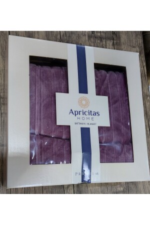 APRİCİTAS PREMIUM DECKE DOPPEL LILA FARBE 600 GRM WEICH - Apricitas Home