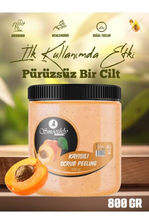Apricot Flavored Peeling - Anti-Ingrown Hair and Moisture Bomb Body Peeling Apricot Flavored Peeling800gr - Smoothly