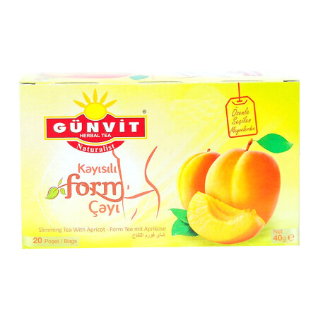 Apricot Form Tea 20 Filter Bags - Günvit