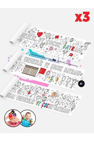 April 23 Children's Day Educational Giant Coloring Paper Set - Postermanya