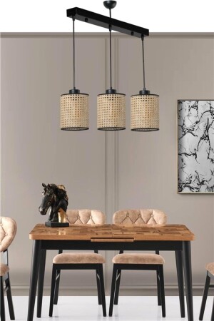 April 3 Lü Sıralı Rattan Sarkıt 8577-6 - Lumexx