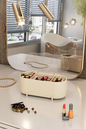 Aqua Makeup Cosmetics Lippenstift- und Wattepad-Organizer Creme AQUA CREAM - DOVİ HOME
