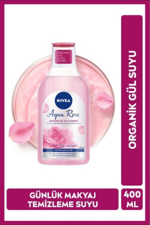 Aqua Rose Micellar Makeup Cleansing Water Containing Organic Rose Water 400ml- Daily Makeup - Moisturizer - Nivea