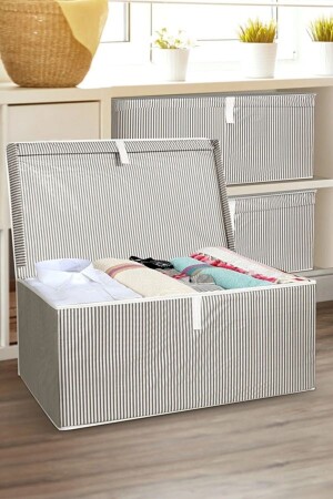 Aralarhome Maxi Box Storage Bag 50 X 40 X 30 Cm (GREY) - Aralar Home
