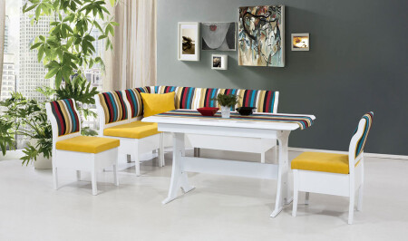 Aras Kitchen Corner Set Yellow - Cadde Yıldız