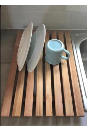 Arbeitsplatte aus Holz und Glas-Trockengestell 655555 - lazzir handle