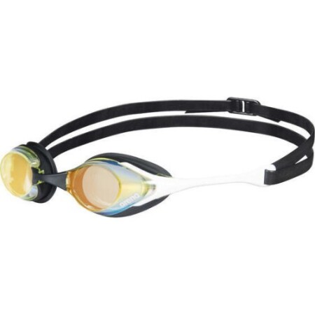 Arena Cobra Swipe verspiegelte Schwimmbrille, gelb-weiß - Arena
