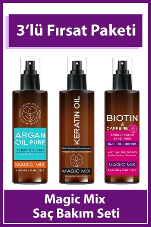 Argan + Keratin + Biotin & Koffeinöl Triple Advantage Set - Procsin