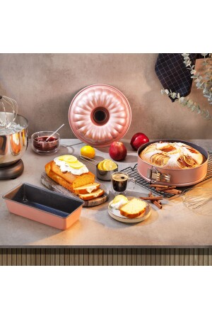 Arıana Cake Mold Set 3 Pieces - 3 Pieces - rosegold 1S0018-23001-ROS01 - Schafer