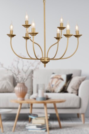 Ariane 8-Piece Antique Modern Bedroom Large Living Room Chandelier 3676-08-FR - Apliqa
