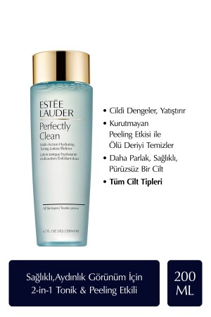 Arındırıcı Canlandırıcı Tonik - Perfectly Clean Çok Amaçlı Tonik Losyon - Peeling Etkili 200ml 027131988137 - Estee Lauder