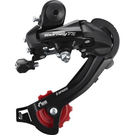 Arka vites değiştirici: Shimano Tourney TZ500 6 vitesli, kadroya monte edilmiş. - Shimano cycling