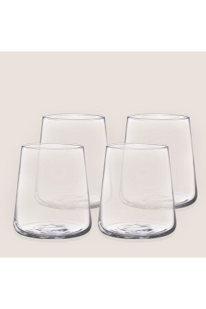 Arletta Water Glass Set 380 Ml Set of 4 Transparent - Chakra