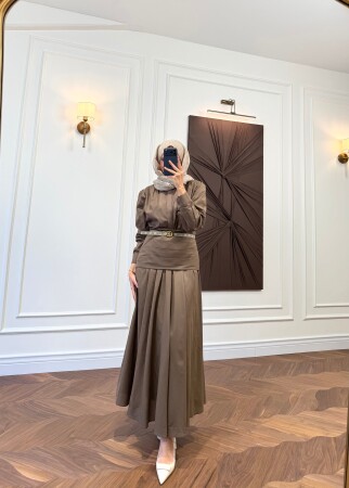 Arlina Two-Piece Set - Mink - Duendeca