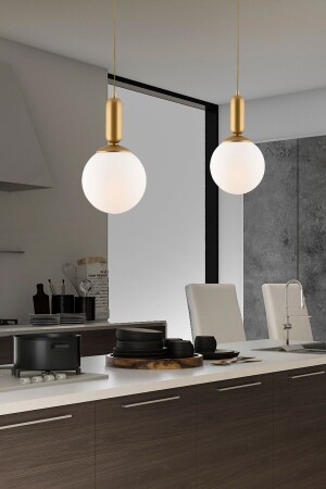 Arlo Single Antique 2-Piece Modern Design Bedroom Living Room Chandelier 2 Piece Pendant Lamp Set 3381-01-FR-02 - Apliqa