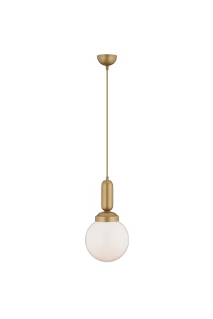 Arlo Single Antique Glass Modern Ball Chandelier Pendant Lamp Kitchen Living Room Pendant Lamp Chandelier 3381-01-FR - Apliqa