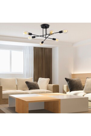 Arman 6-Piece Modern Plafonier Young Room Kitchen Bedroom Chandelier 3478-06-BL - Apliqa