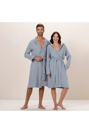 Armin Unisex Bathrobe Aqua CK222TEK148 - Chakra