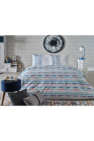Armoni Efsun Duvet Cover Set Blue - Single 2Q9NESARMN0010001 - Doqu Home