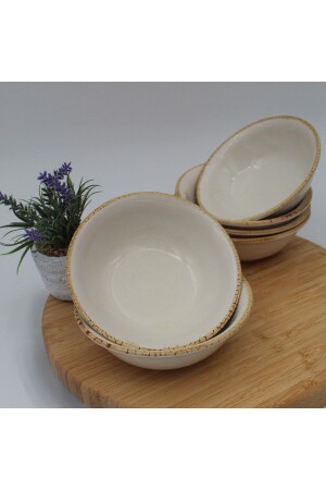 Arna 14 Cm Çorba Kase 6 Adet - Cappuccino ARN14KS057 - Arna Porselen