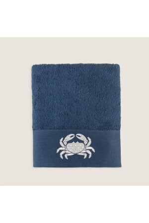 Aron Embroidered Face Towel 50x90 Cm Marine Blue CK212TEK009 - Chakra
