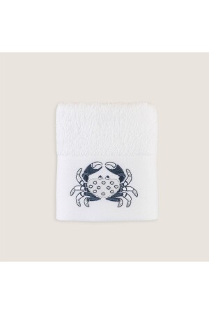 Aron Embroidered Hand Towel 30x50 Cm White CK212TEK008 - Chakra