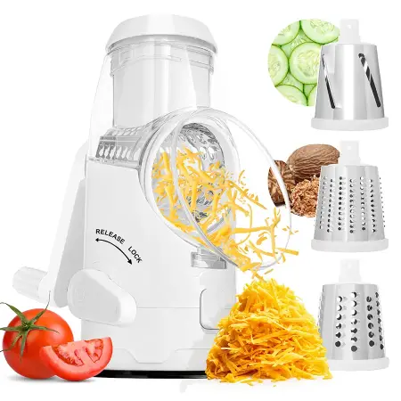 Arow Crusher Slicer Grater - White - Arow