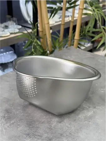 Arow Stainless Steel Strainer and Washing Bowl 27 cm - Arow