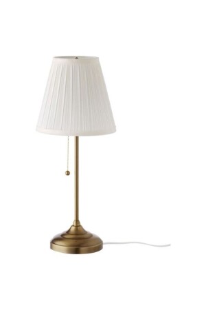 Arstid Lampshade White-brass Color 55 Cm - Ikea