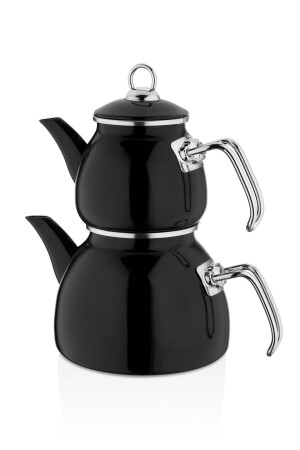 Art Cook Enameled Black Teapot EZM685 - Genel Markalar