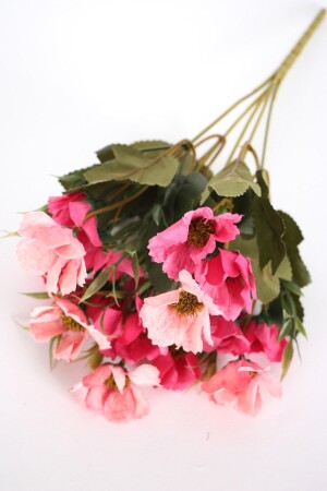 Artificial Autumn Sunflower Bunch 28 Cm Pink Fuchsia - Yapay Çiçek Deposu