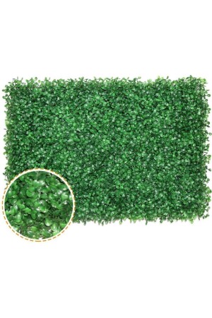 Artificial Flower Wall Covering Panel Boxwood Sheet 40x60 Cm Green Vertical Wall Application - Çınar