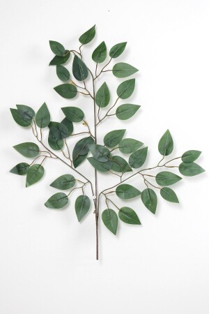 Artificial Wet Textured Eco Benjamin Branch 60 Cm - Yapay Çiçek Deposu