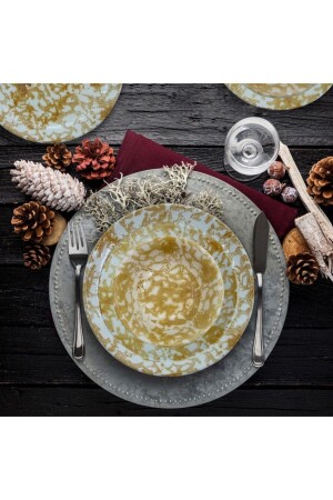 Artistic El Dekoru Yemek Takımı 24 Parça 6 Kişilik 8681349098280 - Arna Porselen