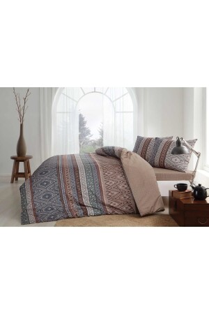 Arturo Ranforce King Size Duvet Cover Set Tan 000001000037421003 - Taç