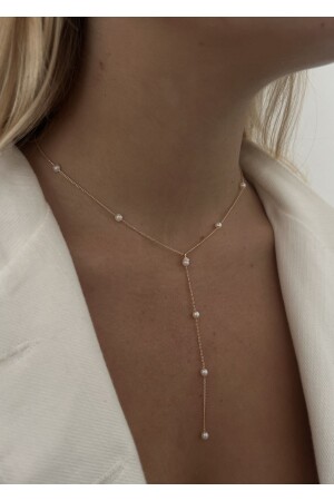 ARYA PEARL LOW-COLLETED NECKLACE - Kiligistanbul