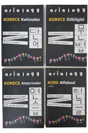 Asialogy Korean Words-alphabet-grammar and Exercises (abdurrahman Esendemir) 4 Book Set - Cinius Yayınları