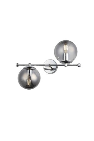 Asil 2-Piece Chrome Modern Sconce (smoked Glass) ASİL-KM-02 - BSA LIGHTING
