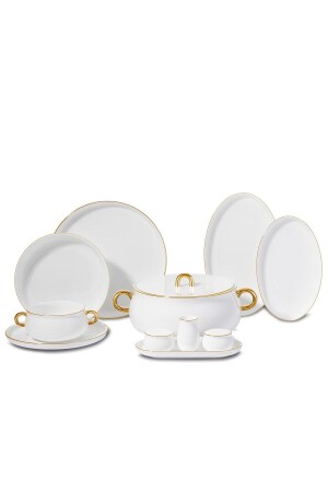Aşiyan Collection 58 Piece Round Dinner Set 9090204A8547 - KORKMAZ