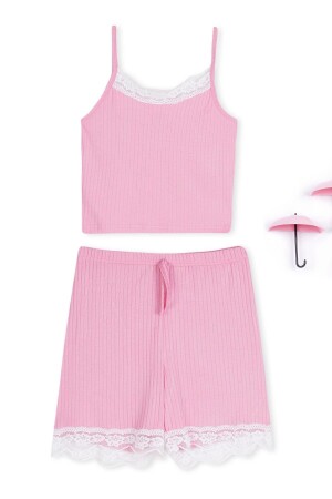 Askılı Açık Mavi Renk Pijama Takım - Eminna
