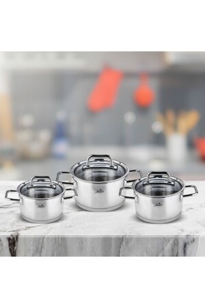 Assos Steel 6 Piece Midi Cookware Set 500. 01. 01. 6667 - Jumbo