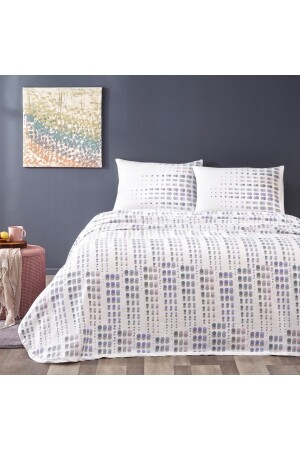 Aston Doppelbett-Bettwäsche-Set, Grau, 000001000044819001 - Taç